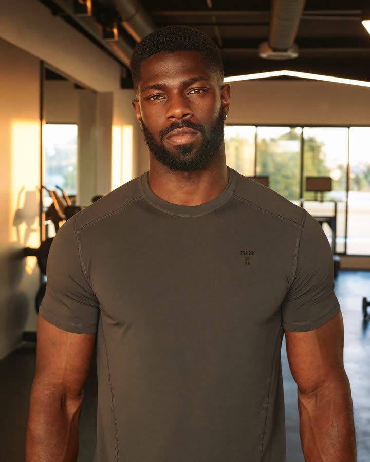 Idris at the gym