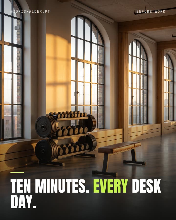 Ten minutes. Every desk day.