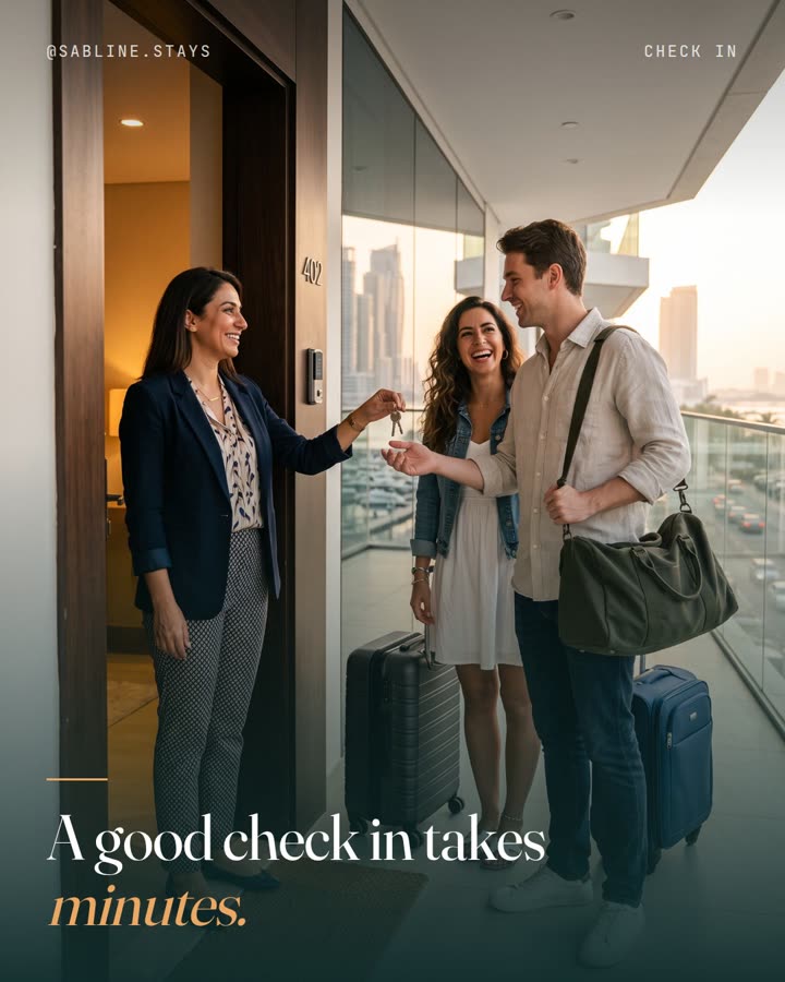 A good check in takes minutes.