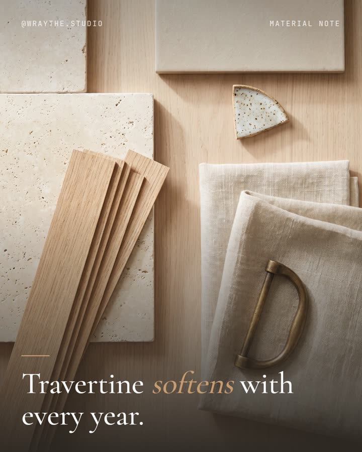 Travertine softens with every year.