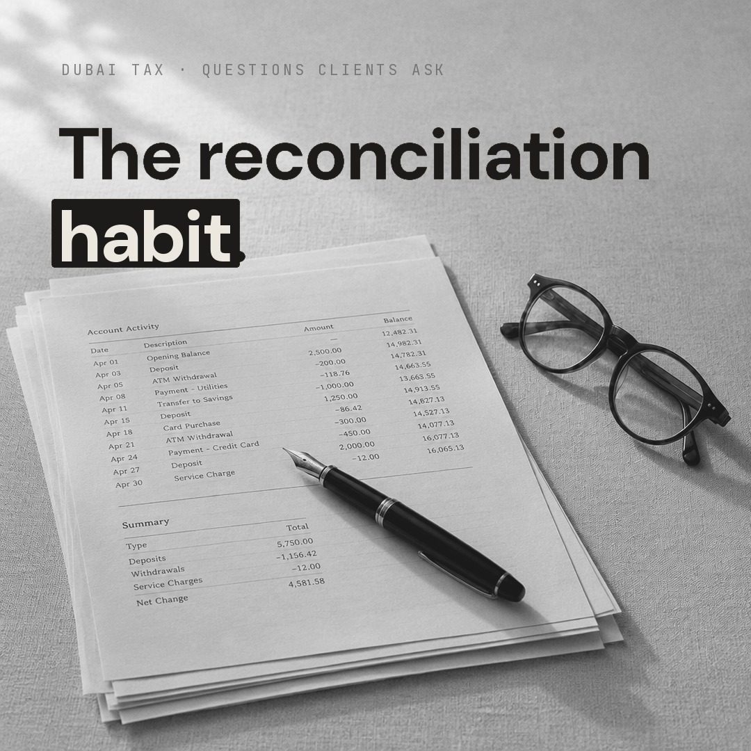 The bank reconciliation habit
