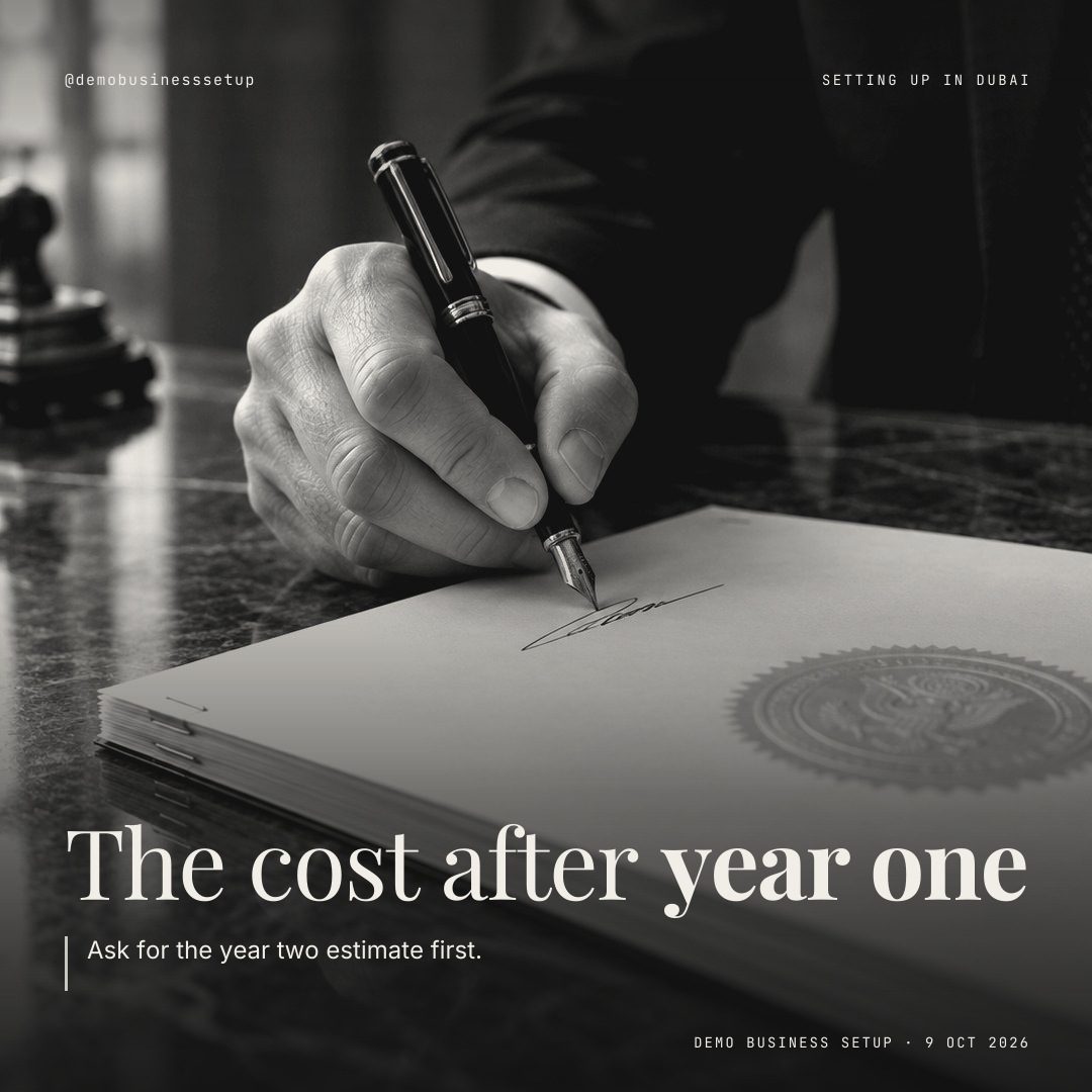 The cost after year one