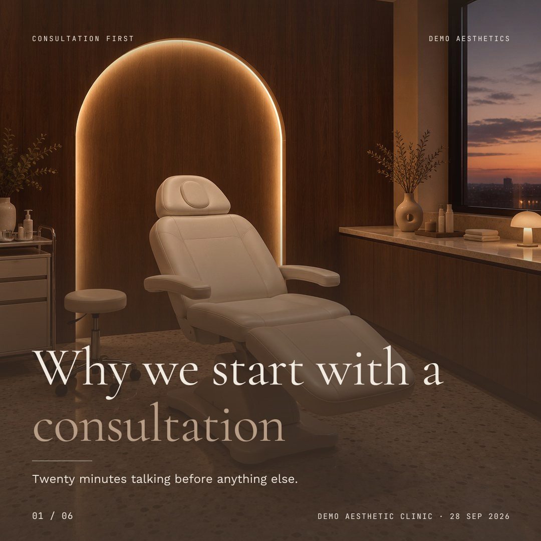 Why we start with a consultation