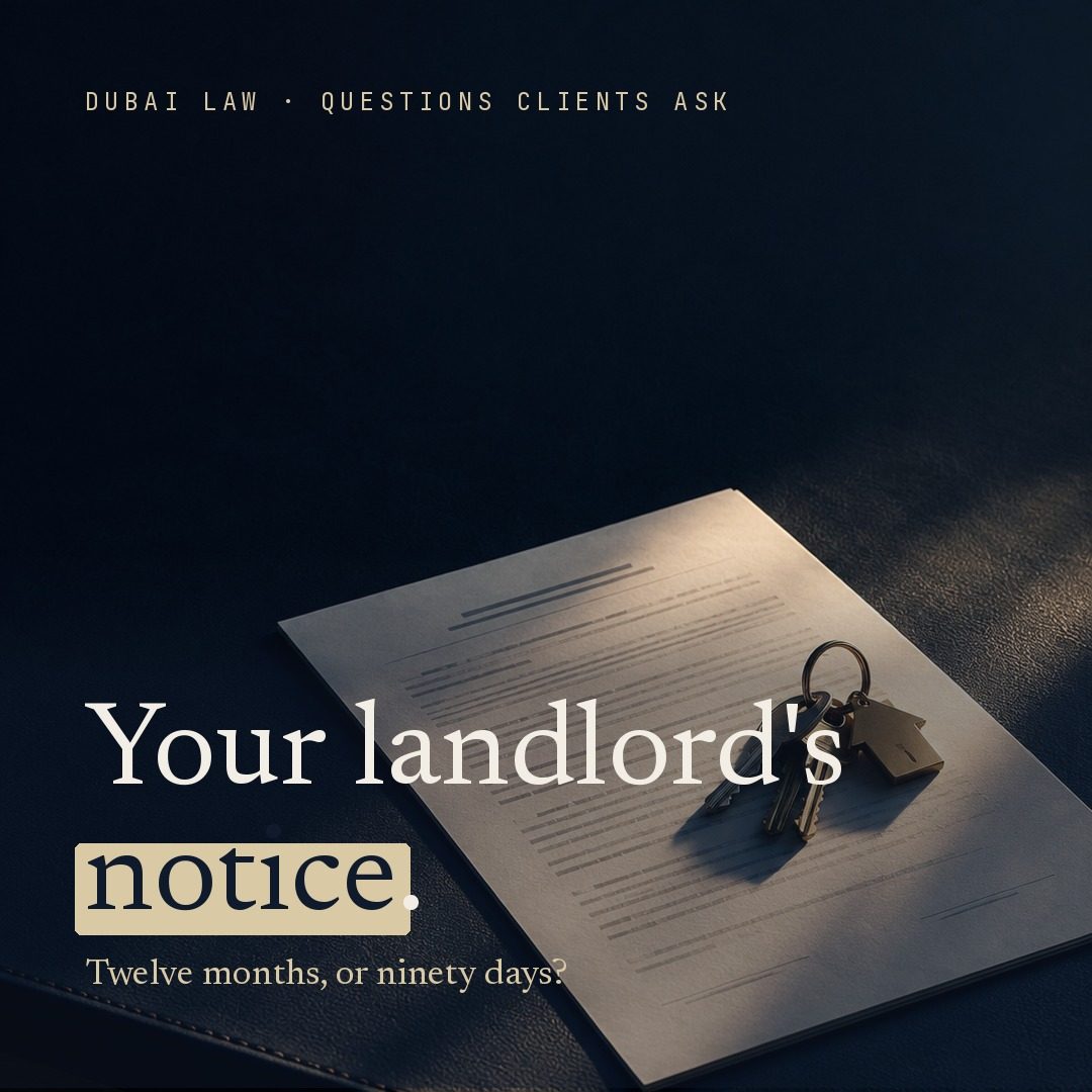 Your landlord's notice, in plain terms