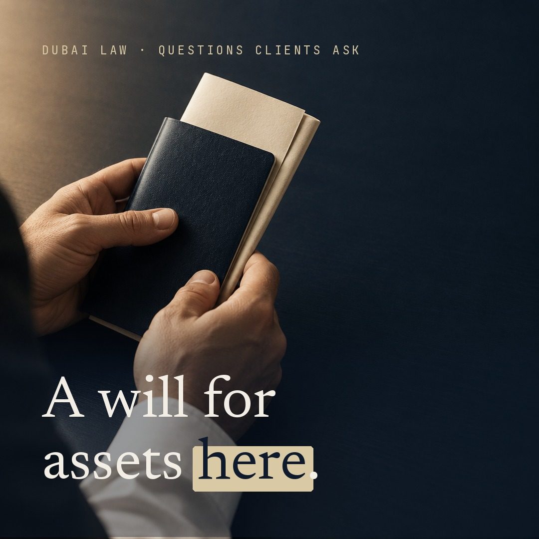 A will for assets in the UAE