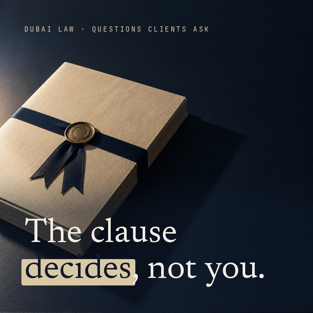 The clause decides, not you