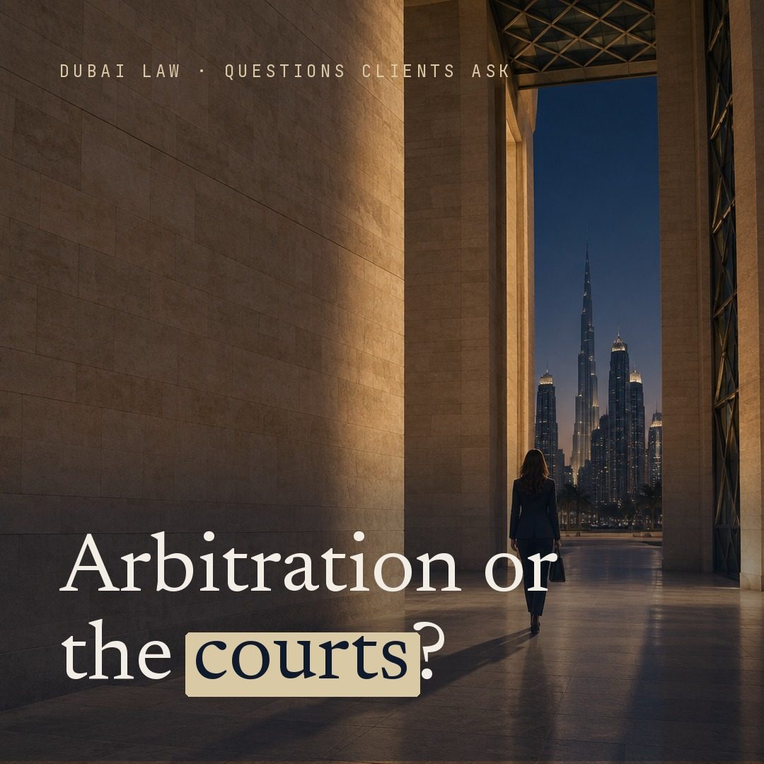 Arbitration or the courts?