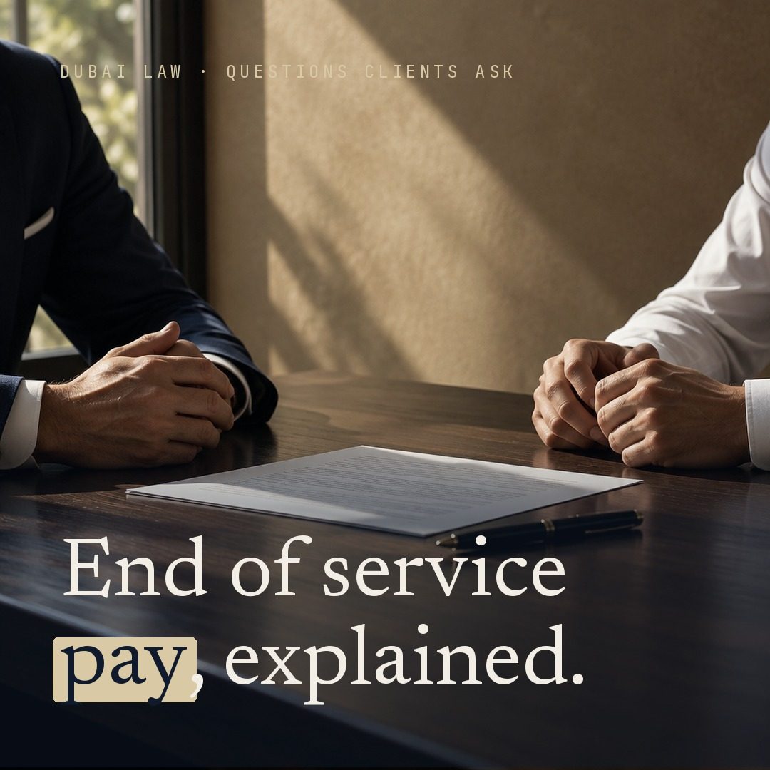 End of service pay, explained