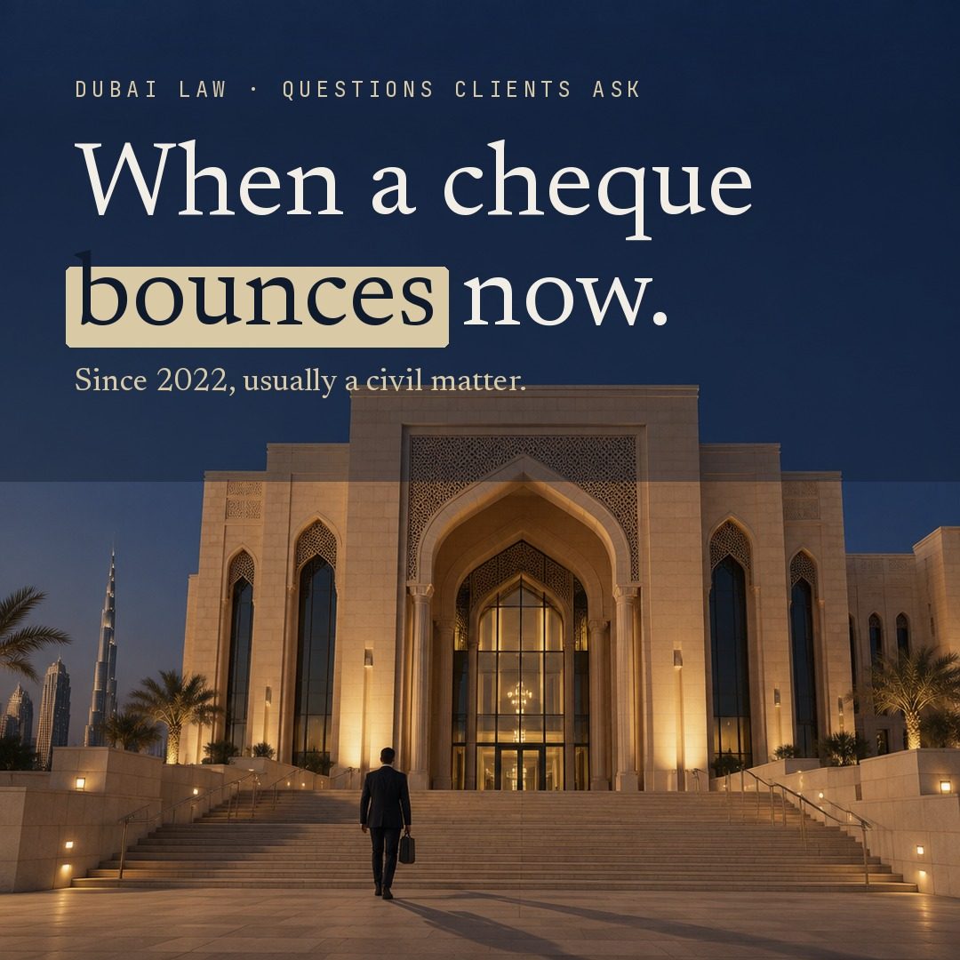 When a cheque bounces now